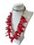 Vintage Natural Red Coral Branch Necklace W/Silver Chain For Sale - Image 12 of 12