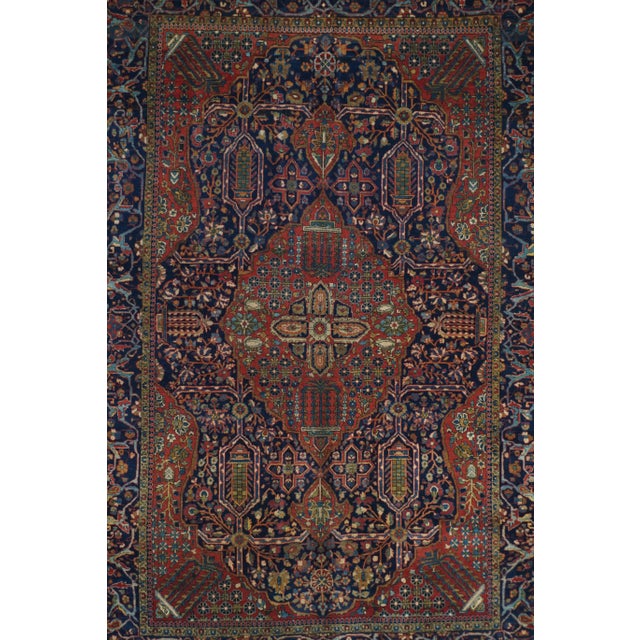 Traditional Late 18th Century Antique Mohtasham Kashan Rug 4'4'' X 6'6'' For Sale - Image 3 of 11