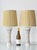 Antique Art Nouveau Gouda Pottery Table Lamps with Silk Shade by Plateelbakkerij Zuid-Holland, 1918, Set of 2 For Sale - Image 4 of 17