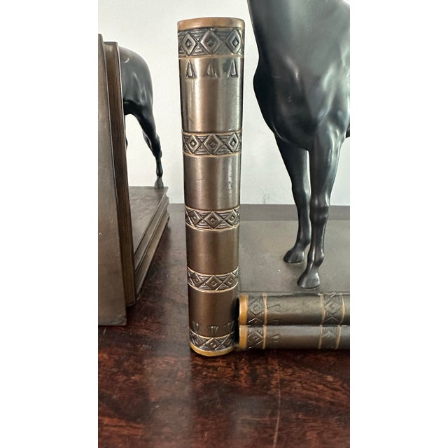 Brown Horse Bookends, a Pair For Sale - Image 8 of 12