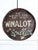Early 20th century Winalot dog food sign. An original piece, hand painted on an oil drum lid for a grocery shop in the...