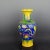 W-22cm,H-42cm This product is a stunning Yellow Ground Famille Verte Porcelain Vase featuring intricate Dragon Phoenix...