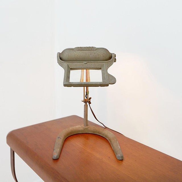 Industrial Magnifying Lamp by Gruber, 1950s For Sale - Image 4 of 17