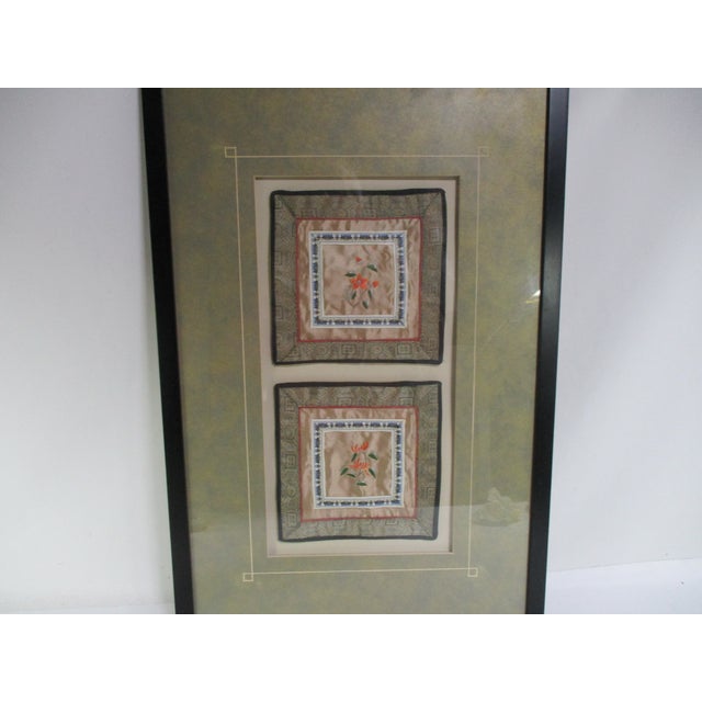 1960s Vintage Framed Chinese Silk Embroidery Panels For Sale - Image 5 of 14