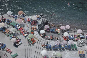 Positano Beach Photograph by Slim Aarons