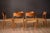 Mid-Century Modern Set of Six Danish Modern Teak and Paper Cord Niels O. Moller Dining Chairs 71 For Sale - Image 3 of 18
