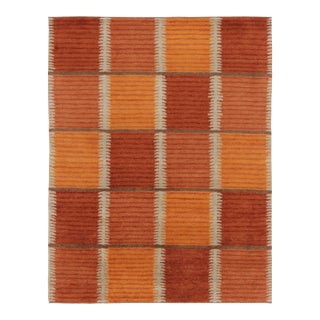 Contemporary Scandinavian Style Geometric Wool Rug, by Rug & Kilim, India For Sale