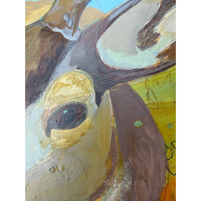 Abstract Expressionism “Buck Beauty” a Deer Painting by LWren Walraven For Sale - Image 3 of 12