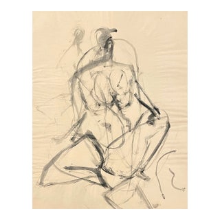 1956 Kenneth Callahan Modern Nude Painting For Sale