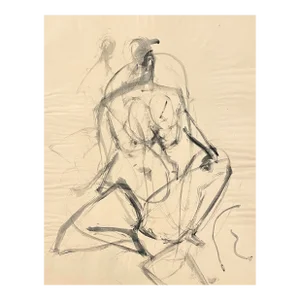 1956 Kenneth Callahan Modern Nude Painting
