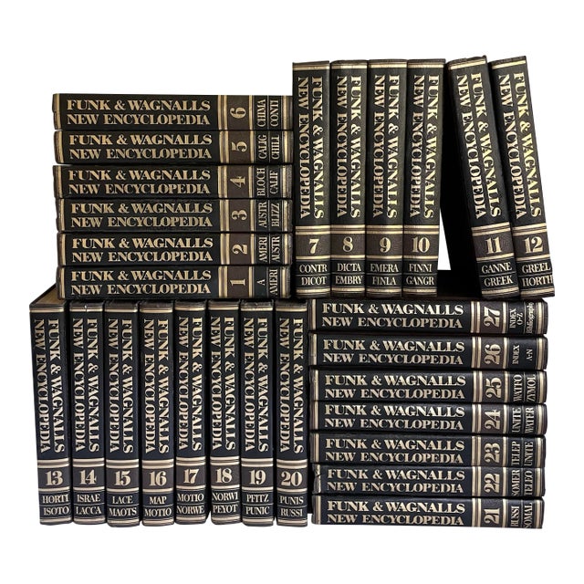 1975 Complete Funk & Wagnalls "New Encyclopedia" 27 Volume Set For Sale