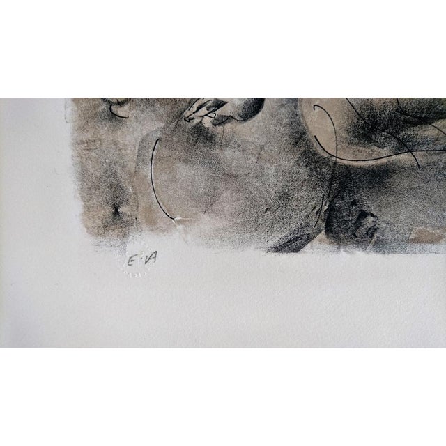 Hans Erni - Dames des Décans - Balance Original lithograph on vélin d'Arches paper Signed in pencil justified A.P., blind...