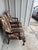 Beige 2 Vintage Queen Anne Accent Chairs, Paisley Tapestry Armchairs, Cabriole Legs For Sale - Image 8 of 11
