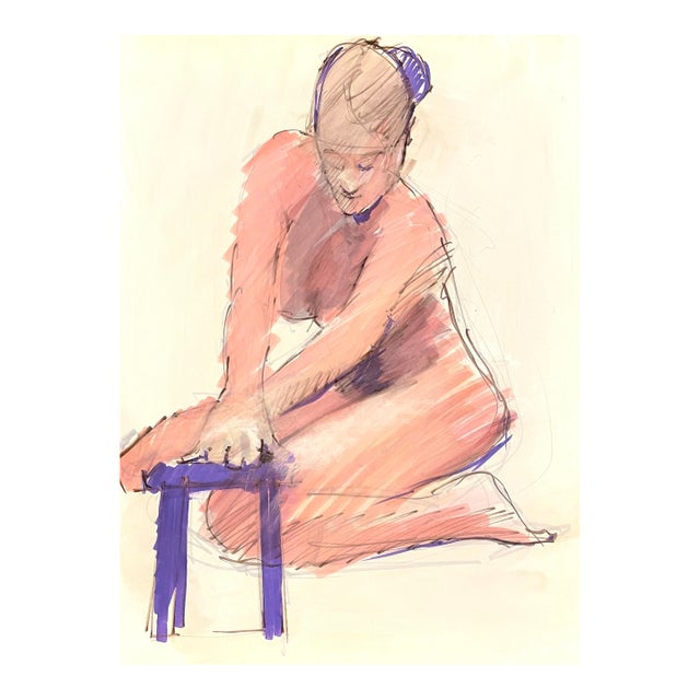 1970s John Reilly Female Nude Painting For Sale