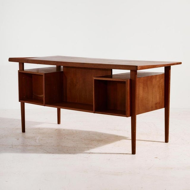 Peter Løvig Nielsen Teak Desk by Peter Løvig Nielsen for Hedensted Furniture Factory For Sale - Image 4 of 18