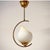 Mid-Century Modern Opaline Glass and Brass Pendant, Sweden, 1950s For Sale - Image 4 of 11