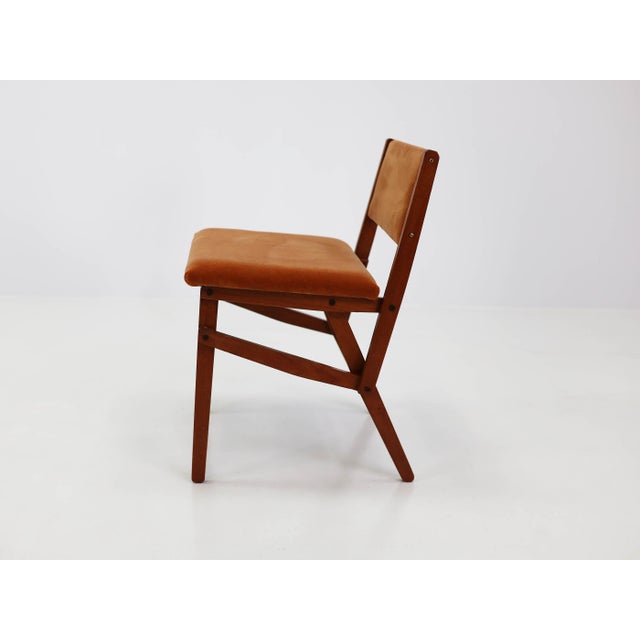 Poggi Vintage Architectural Table and Chair by Franco Albini for Poggi, 1954, Set of 5 For Sale - Image 4 of 12