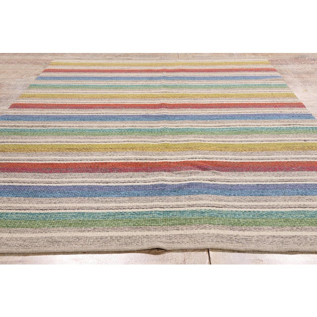 Vintage Swedish Rollakan Rug, 05'02 X 08'01 For Sale - Image 9 of 10