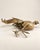 Vintage Japanese Gold-Tone Metal Rooster Sculpture For Sale - Image 4 of 6