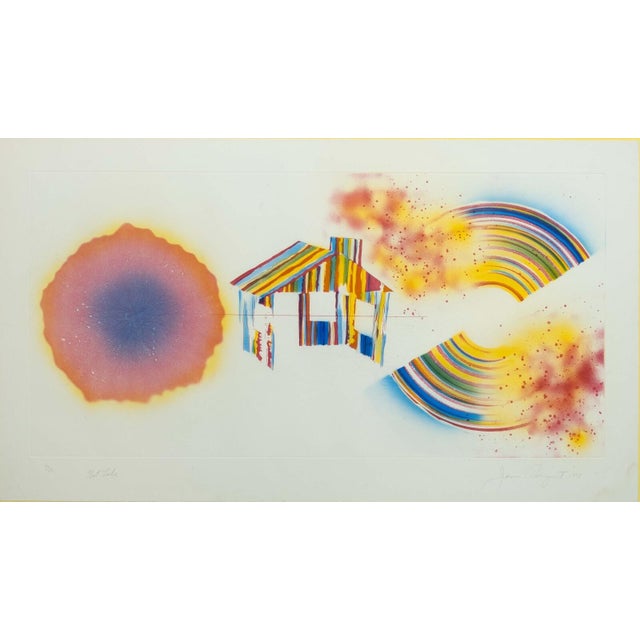 Abstract James Rosenquist Hot Lake (State 1) Signed Etching on Paper 26/78 Framed 1978 For Sale - Image 3 of 10