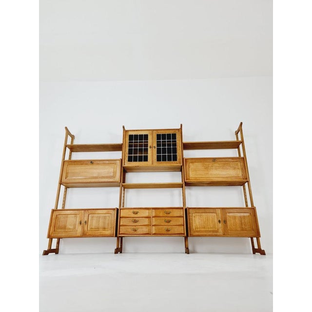 Danish Oak Room Divider by Henning Kjærnulf, 1960s For Sale - Image 9 of 11