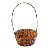 Vintage Colorful Easter Basket For Sale