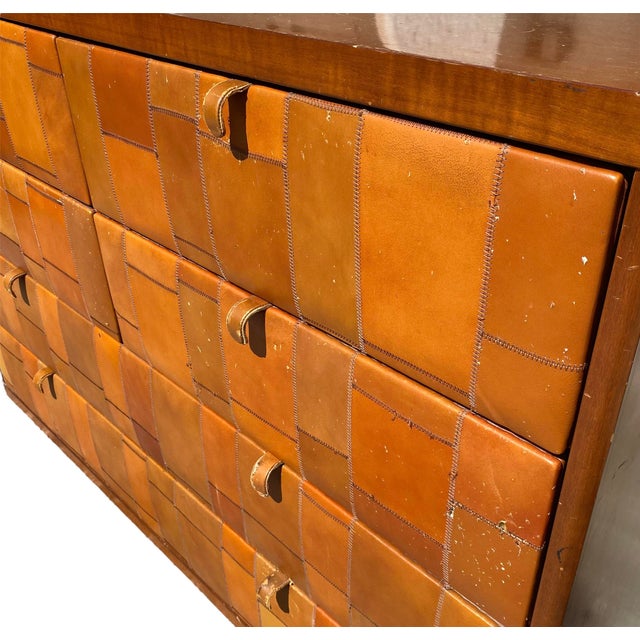 1980s Chest of Drawers in Pecary Leather by Tito Agnoli for Poltrona Frau, 1980s For Sale - Image 5 of 8