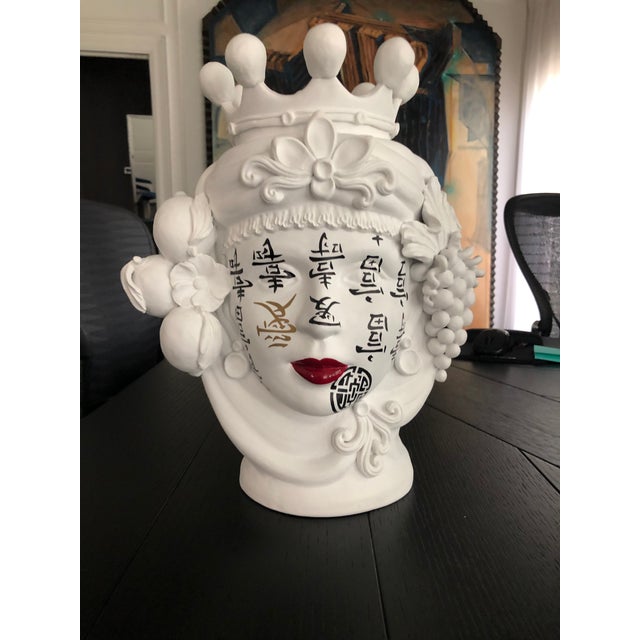 Contemporary Ceramic Vase by Artist Stefanie Boemhi For Sale In Houston - Image 6 of 11