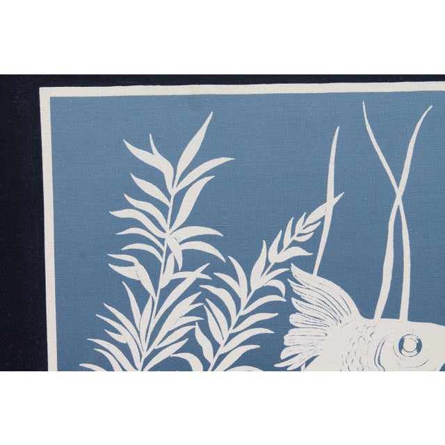 Mid Century Modern Silkscreen Aquatic Art For Sale In Miami - Image 6 of 8
