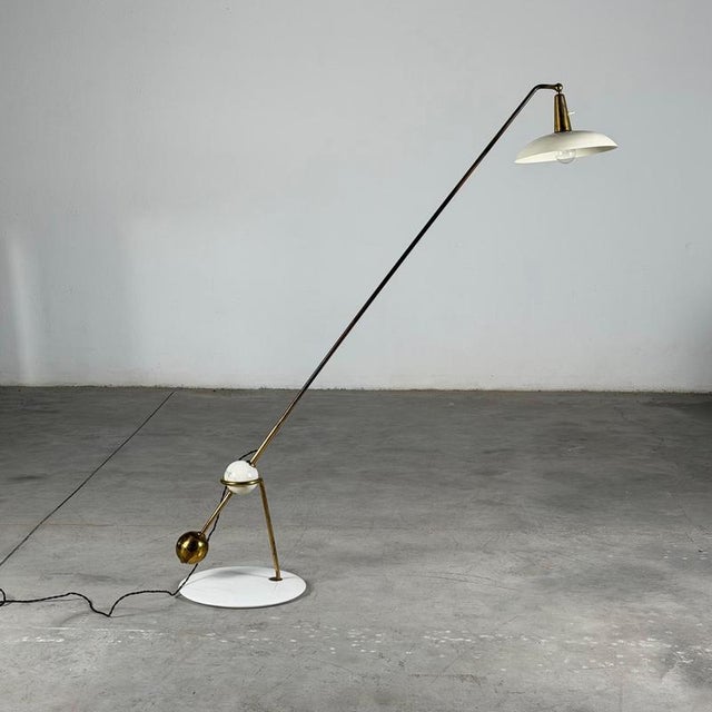 Rare and highly important floor lamp model 1036 designed by Gino Sarfatti and produced by Arteluce, Milan, circa...