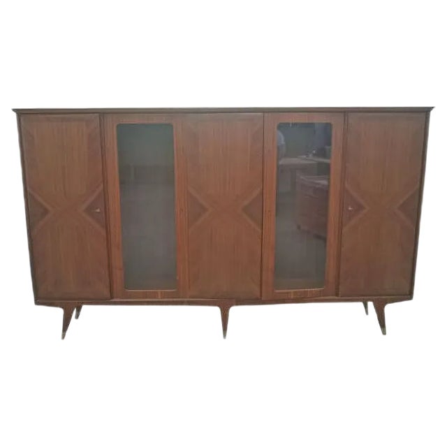 Italian Mahogany Buffet by Gio Ponti for Ariberto Colombo, 1940s For Sale