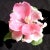 Barovier & Toso Vintage Murano Barovier Toso Pink Gold Flecks Italian Art Glass Leaf Bowl Vide-Poche With Mini Flower Pot Vase For Sale - Image 4 of 7