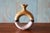 Mid-Century Modern 1970s Studio Ceramic O-Shaped Vase Decanter Flask For Sale - Image 3 of 6