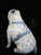 Pug Dog With Blue Harness Studio Pottery Sculpture Statue Signed Kaj For Sale In Portland, OR - Image 6 of 15