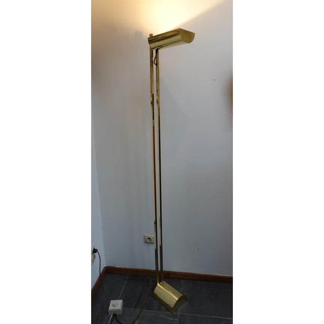 Mid-Century Modern Vintage Brass Floor Lamp, 1980s For Sale - Image 3 of 18