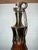 Mid 20th Century Mid-Century Modern Pottery Ceramic Lamp Spot Glazed in Burnt Orange and Mint Green For Sale - Image 9 of 9