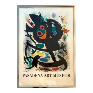 Vintage Pasadena Art Museum Exhibition Poster After Pablo Picasso Printed by Mourlot Paris 1969 For Sale