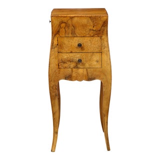 Continental Burlwood Occasional Table For Sale