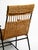 Black Mid-Century Modern Rocking Chair in Black Painted Metal and Rattan, 1950s For Sale - Image 8 of 18