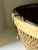 Wood Antique Rattan Handwoven Asian Agricultural Basket For Sale - Image 7 of 12
