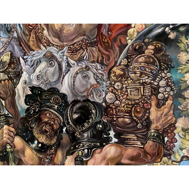 Oil Painting Union of Earth and Water Alexander Arkadievich Litvinov For Sale - Image 10 of 11
