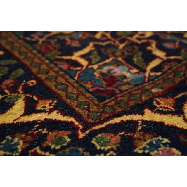 Vintage Persian Kashan Rug 4'6'' X 6'6'' For Sale In New York - Image 6 of 11
