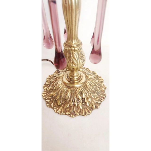 1950s Spanish Art Deco Table Lamp in Bronze, 1930s For Sale - Image 5 of 10