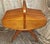 Mid-Century German Sewing Table on Casters in Walnut with Removable Oak Inserts, 1960s For Sale - Image 9 of 11