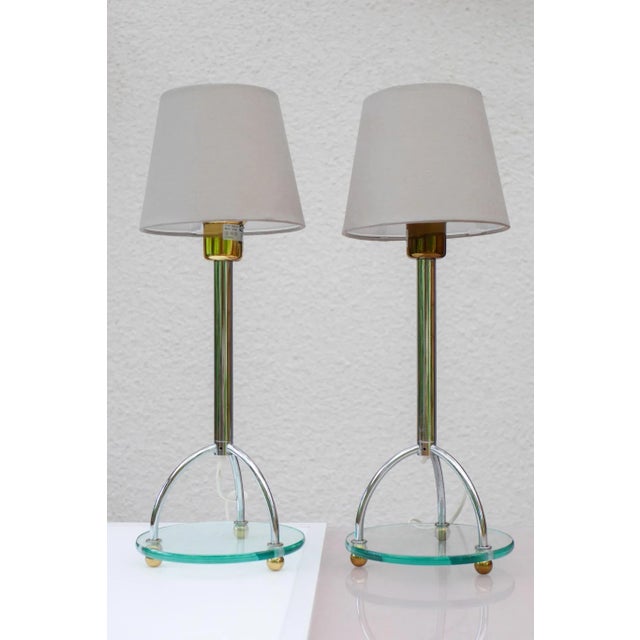 Art Deco Scandinavian Minimalist Skymning Table Lamps in Chrome and Glass by Ehlén Johansson for Ikea, Set of 2 For Sale - Image 9 of 14