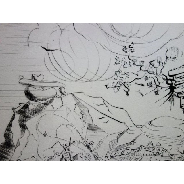 Salvador Dali, Beach in Cadaques, Original Dry Point For Sale - Image 6 of 12