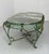 French Green Oval Marble Top & Wrought Iron Coffee Table, 1960 For Sale - Image 6 of 17