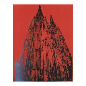 1989 Andy Warhol 'Koln Cathedral' Offset Lithograph