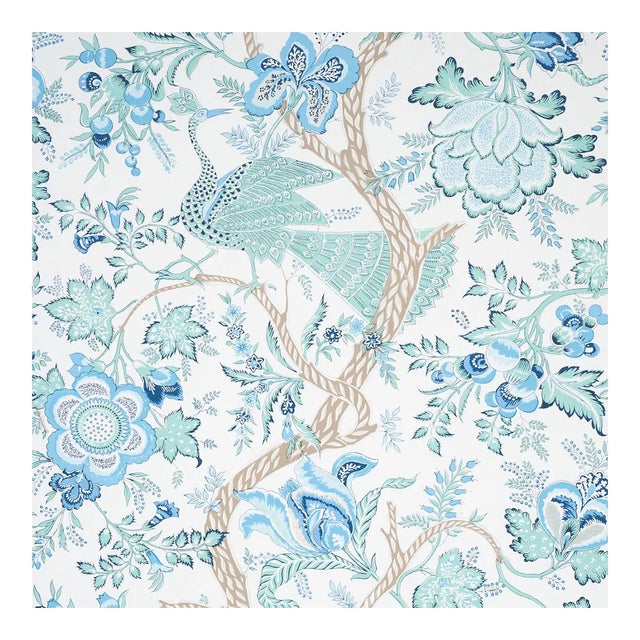 Schumacher Aveline Wallpaper in Seaglass - 10 Yards For Sale