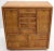 Wood Broyhill Multidrawer Gentleman's Chest Dresser w/ Two Doors Compartments For Sale - Image 7 of 13